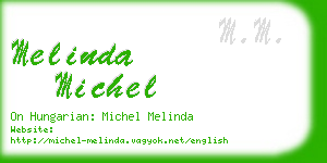 melinda michel business card